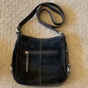 Clarks suede crossbody - gorgeous! EUC